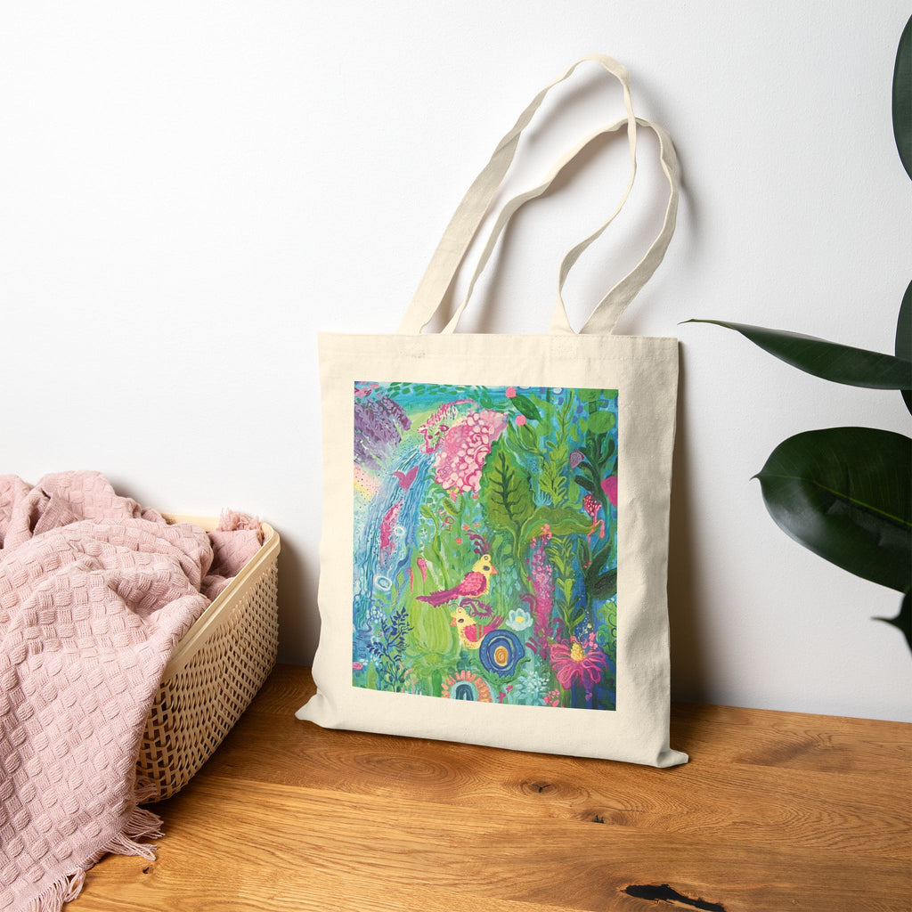 "Girl World" Canvas Tote Bag