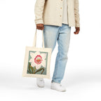 "Face of Spring" Cotton Canvas Tote Bag