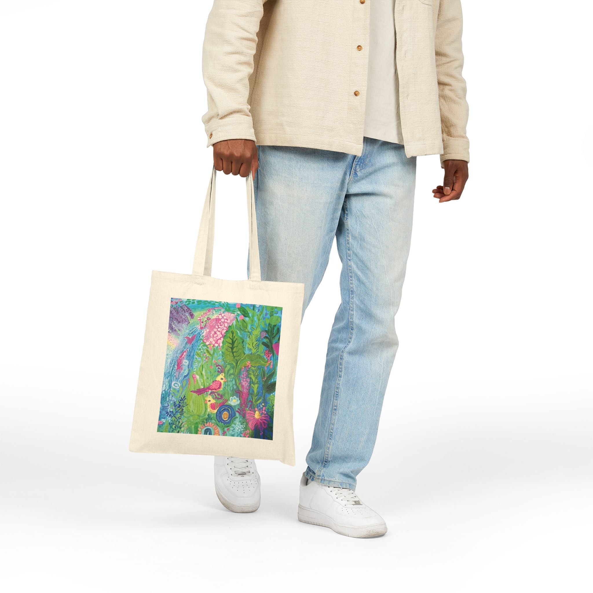 "Girl World" Canvas Tote Bag