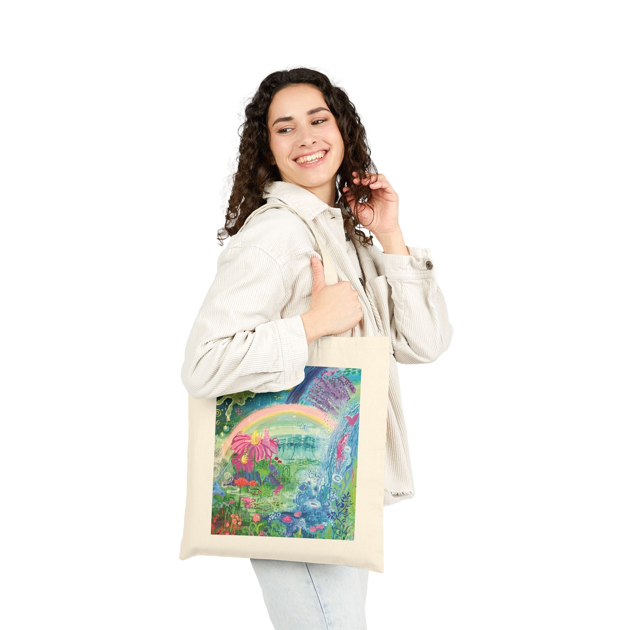 "Girl World" Canvas Tote Bag