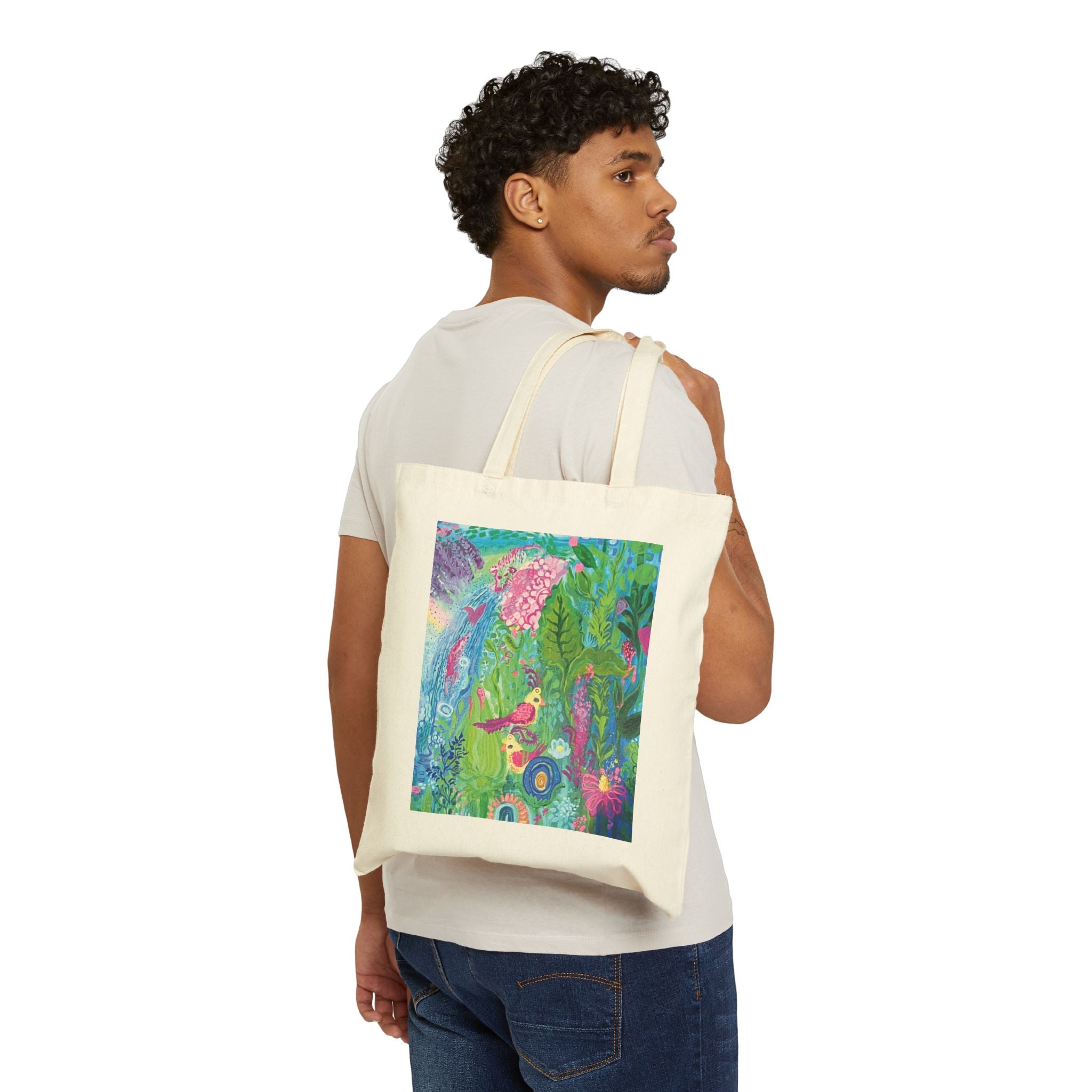 "Girl World" Canvas Tote Bag