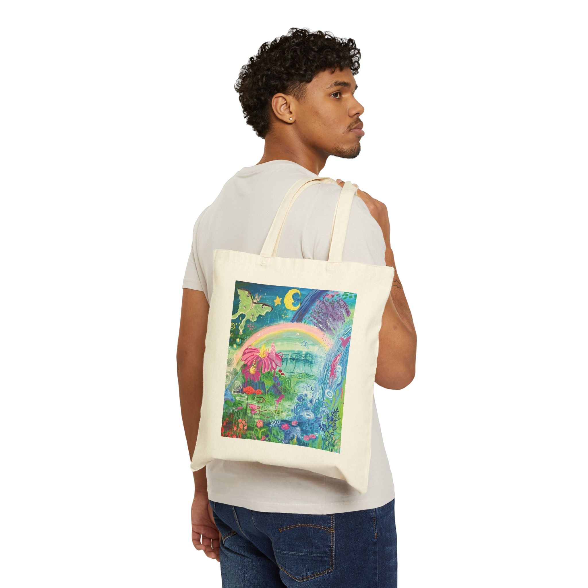 "Girl World" Canvas Tote Bag