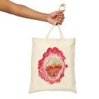"Face of Spring" Cotton Canvas Tote Bag