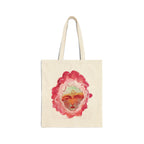 "Face of Spring" Cotton Canvas Tote Bag