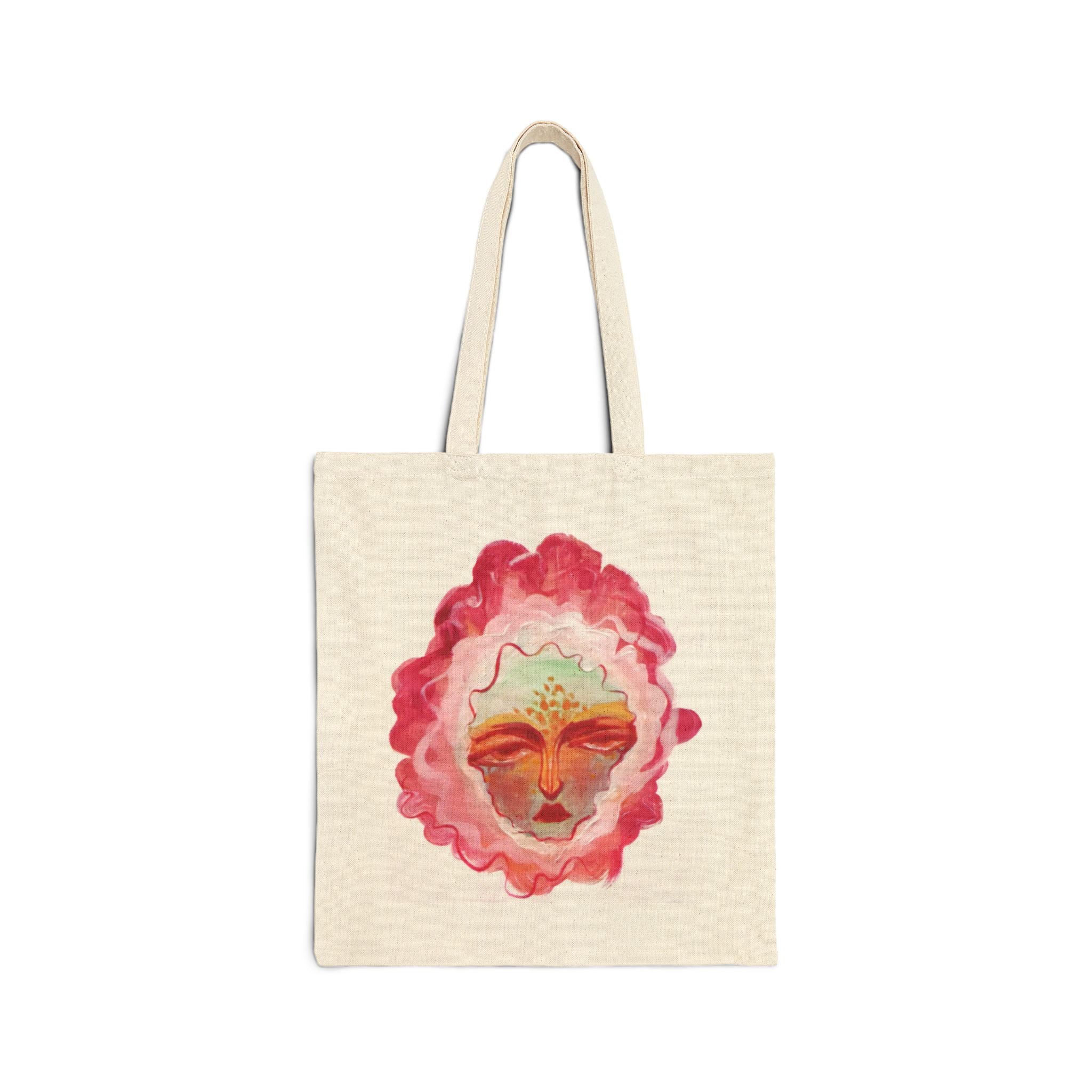 "Face of Spring" Cotton Canvas Tote Bag
