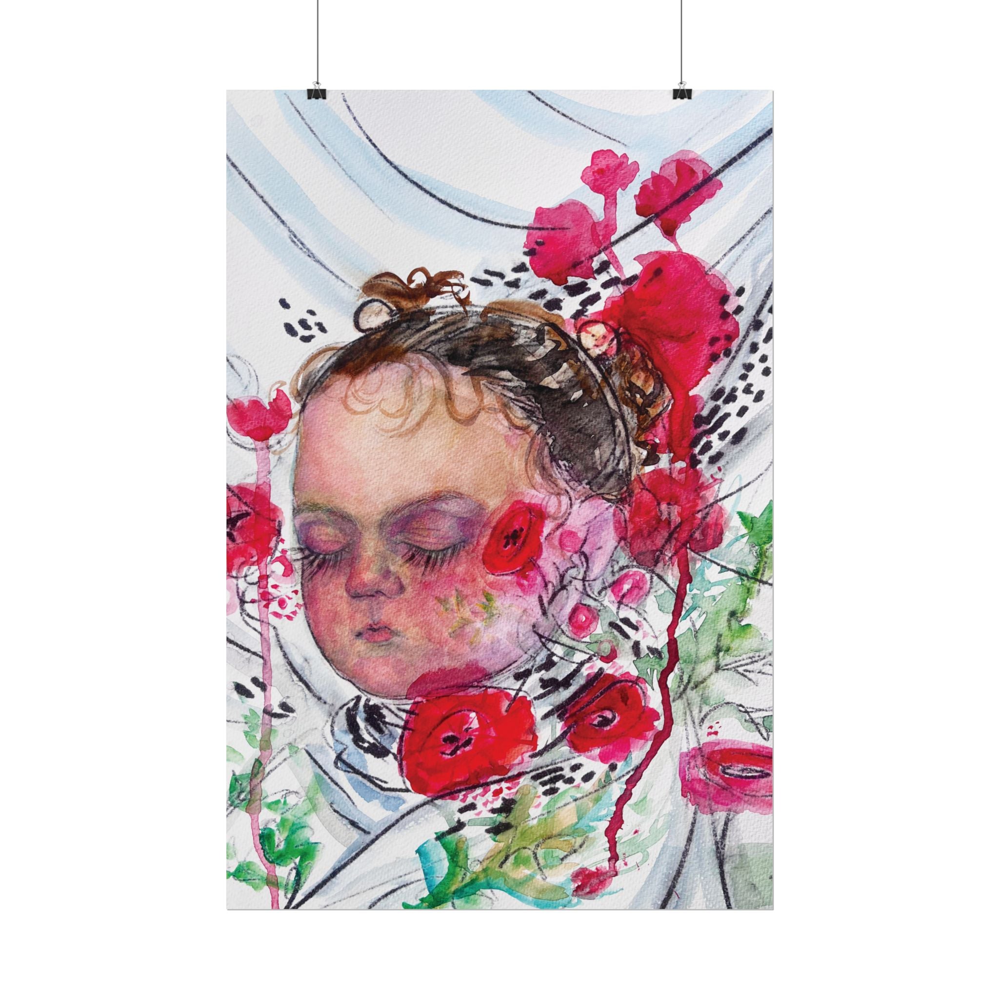 "Palestinian Girl" Rolled Poster