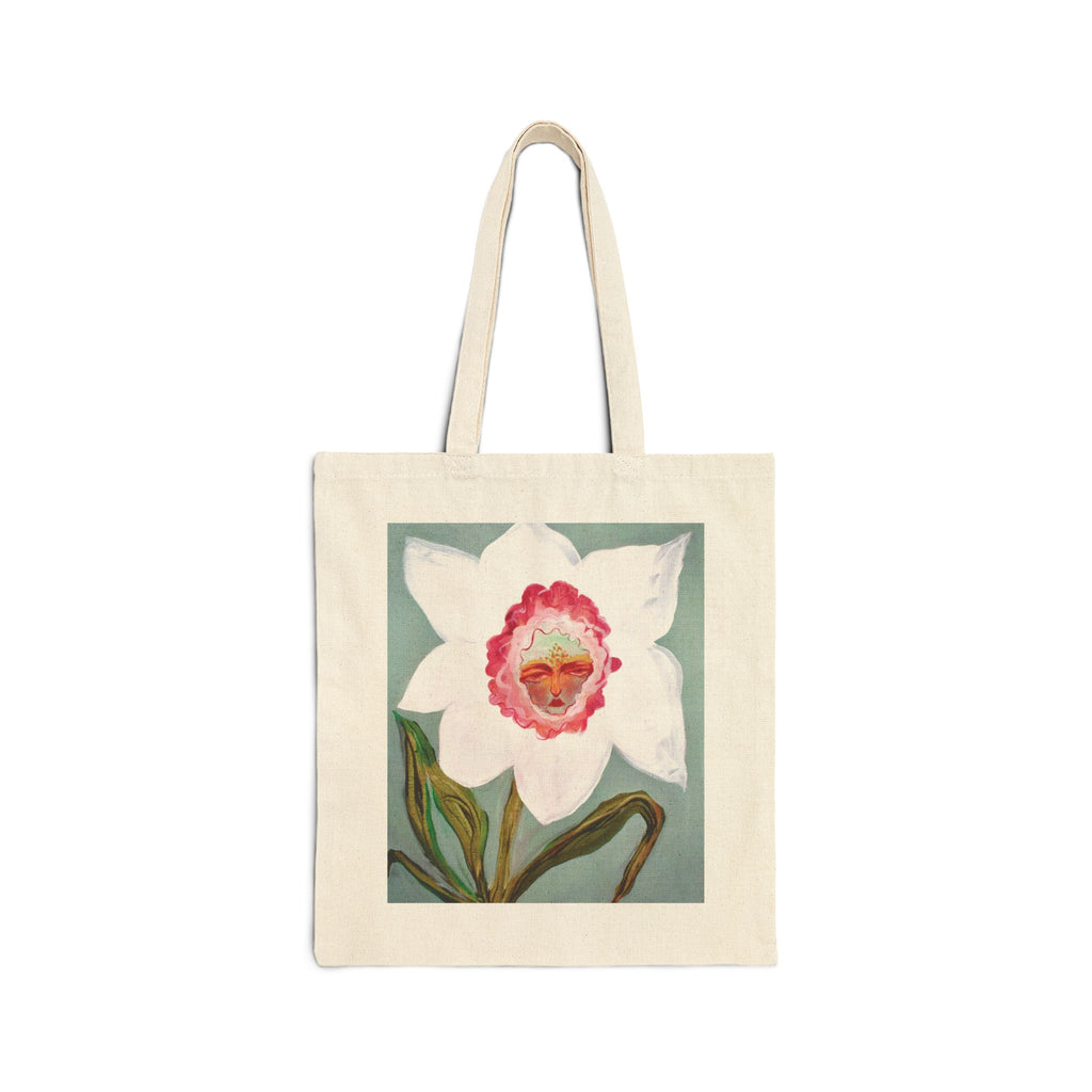 "Face of Spring" Cotton Canvas Tote Bag
