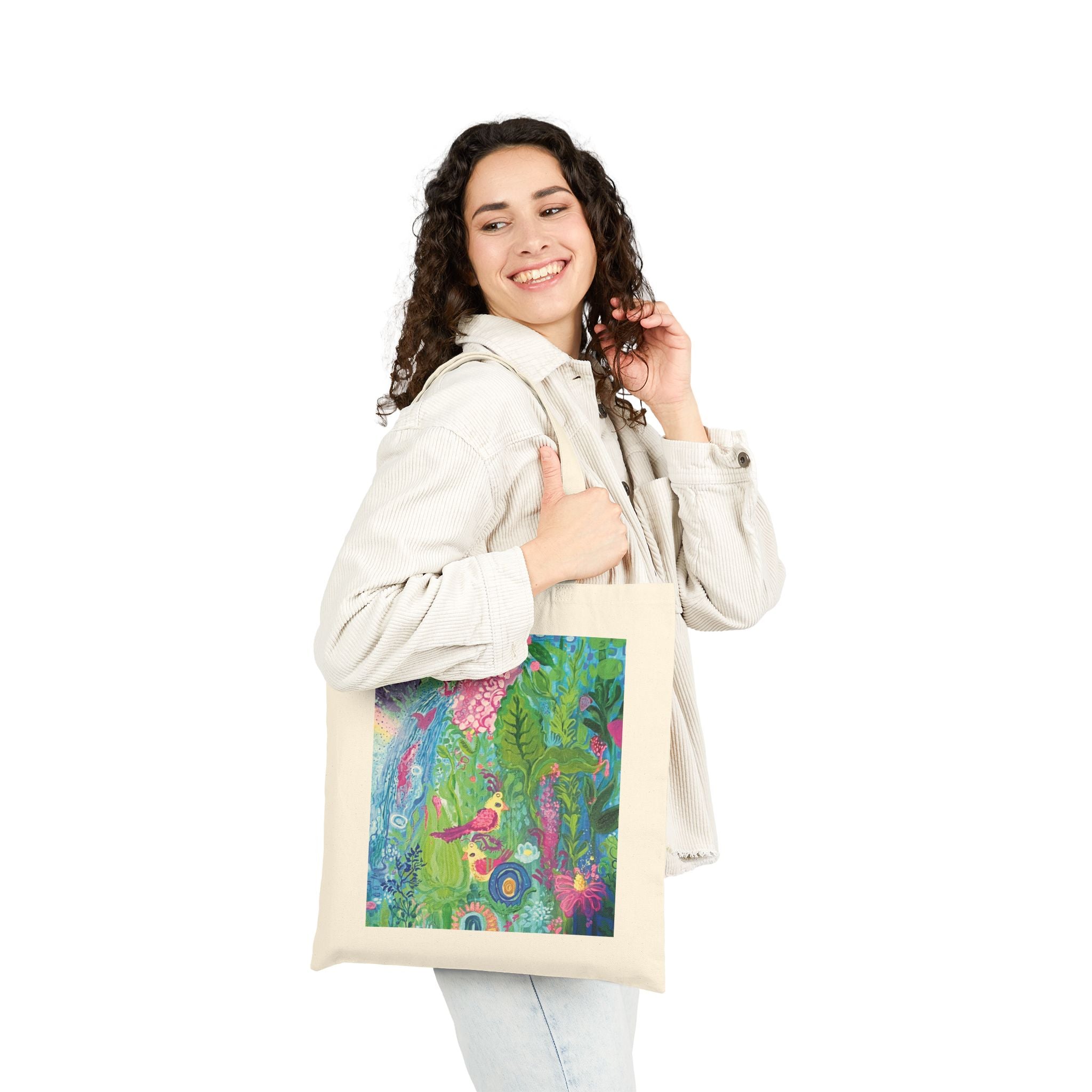 "Girl World" Canvas Tote Bag