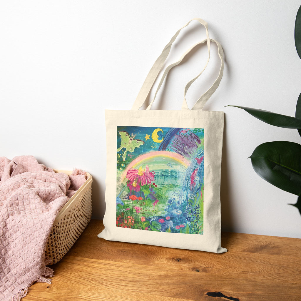 "Girl World" Canvas Tote Bag